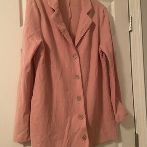 NWOT Free People Beach Lizzie Pink Blazer size small